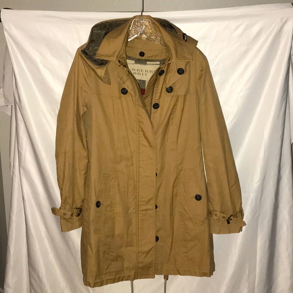 Burberry Jackets & Blazers - New Burberry Brit Trench Coat,Quilted Vest & Hood